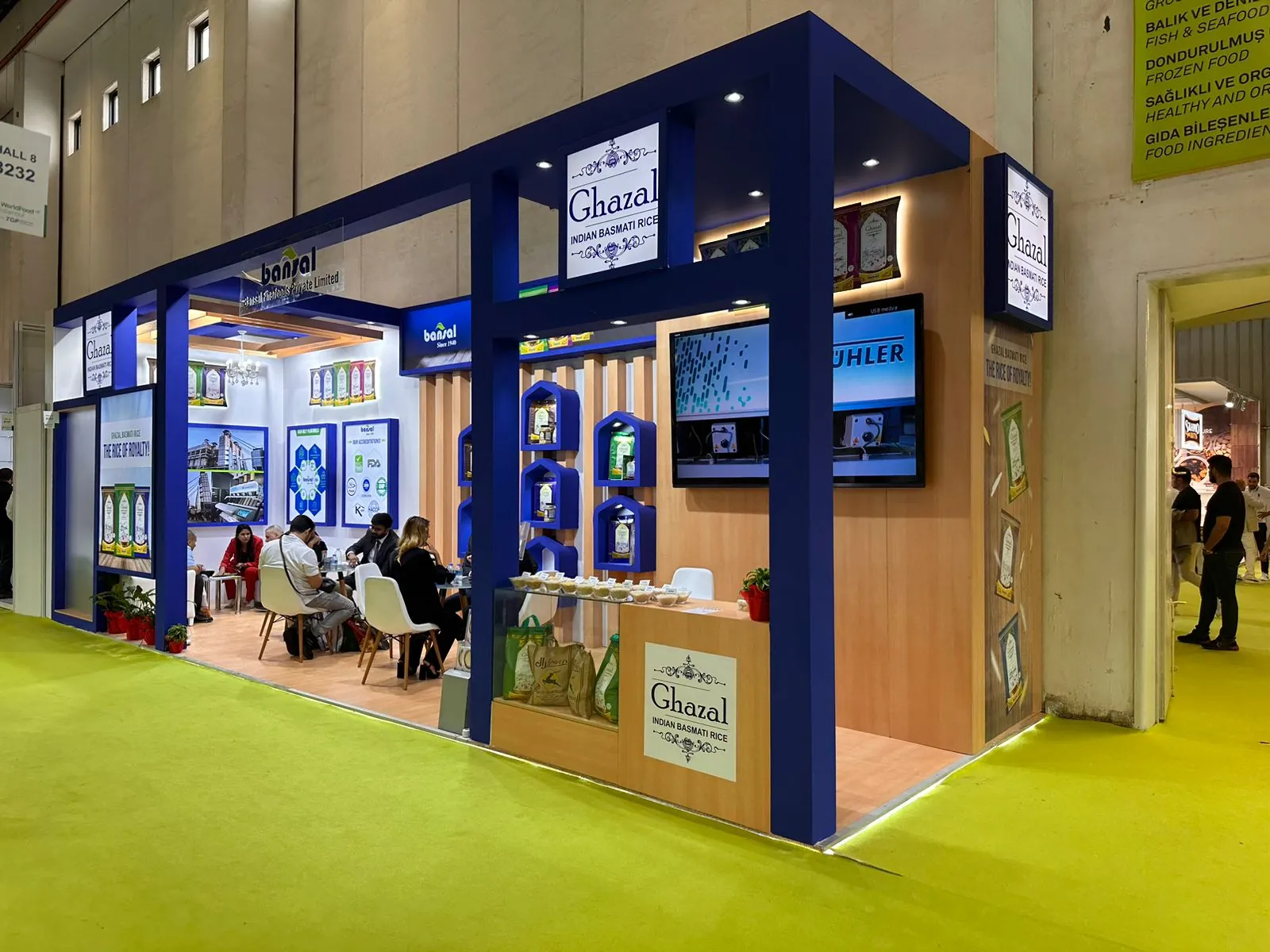 Ghazal basmati rice stand at WorldFood Istanbul 2023