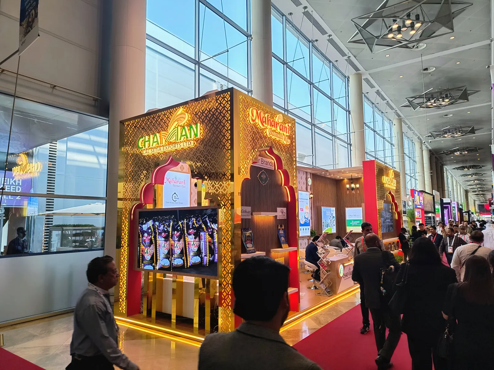 Chaman palace-style stand at Gulfood 2025, Dubai